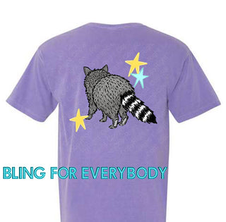 See You Soon Raccoon Graphic Tee (Yellow Lettering)
