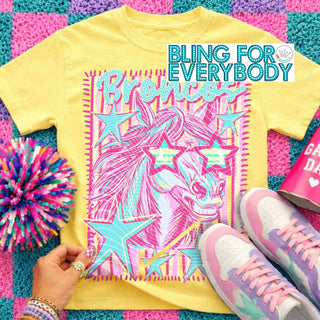 Broncos Neon Scribbles