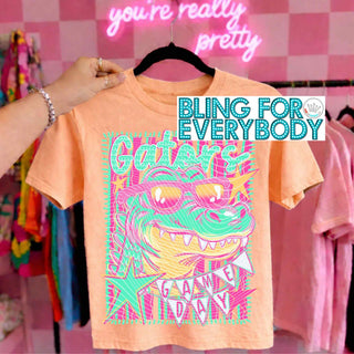 Gators Game Day Neon Scribbles