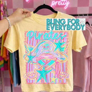 Pirates Neon Scribbles