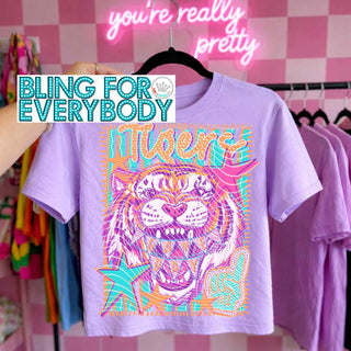 Tigers Neon Scribbles