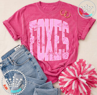 Foxes Pink Out Tee