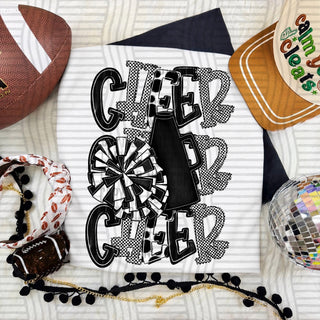 Cheer Stacked Black