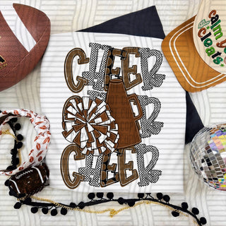Cheer Stacked Brown