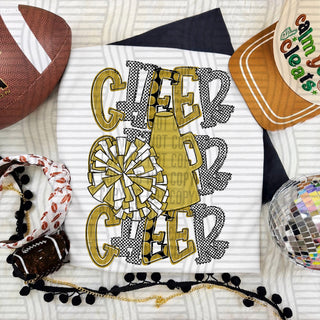 Cheer Stacked Gold
