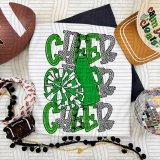 Cheer Stacked Green