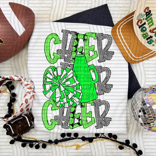 Cheer Stacked Lime