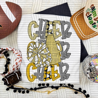 Cheer Stacked Light Gold