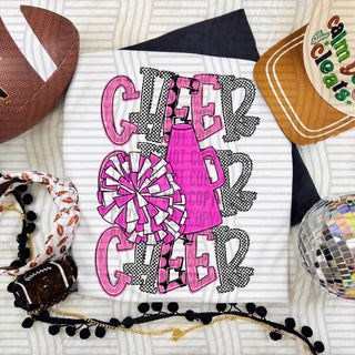Cheer Stacked Pink