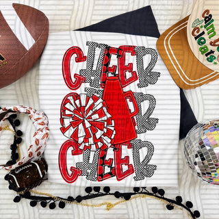 Cheer Stacked Red