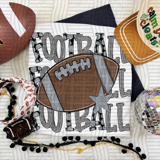 Football Triple Stacked Grey