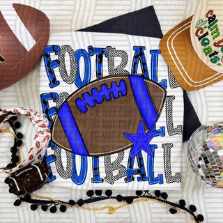 Football Triple Stacked Royal