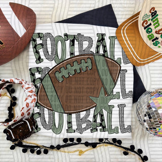 Football Triple Stacked Sage