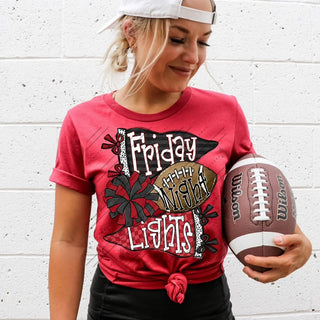 Friday Night Lights Black White and Red