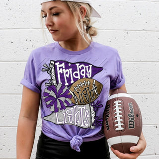 Friday Night Lights Purple and Silver