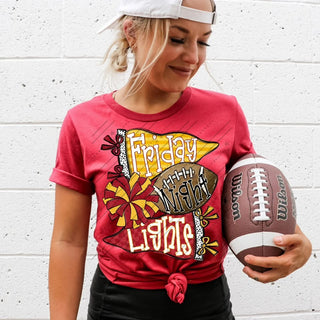 Friday Night Lights Red and Gold