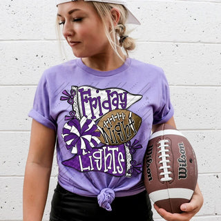 Friday Night Lights Purple and White