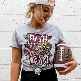 Friday Night Lights Maroon and Silver