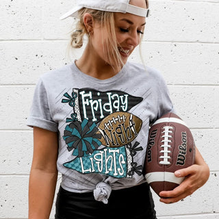 Friday Night Lights Teal and Black