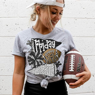 Friday Night Lights Black and Silver