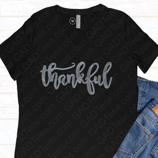 Thankful Spangle Bling Unisex Short Sleeve Tee #5075