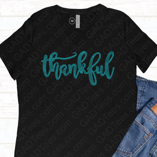 Thankful Spangle Bling Unisex Short Sleeve Tee #5075