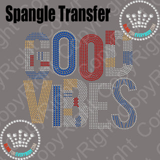 Good Vibes USA colors Spangle Transfer #5135
