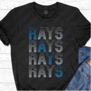 Rays Wordstack Spangle Transfer #8050