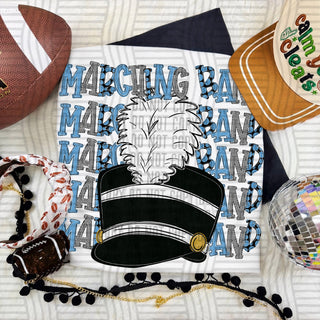 Marching Band Stacked Light Blue
