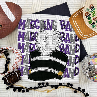 Marching Band Stacked Purple