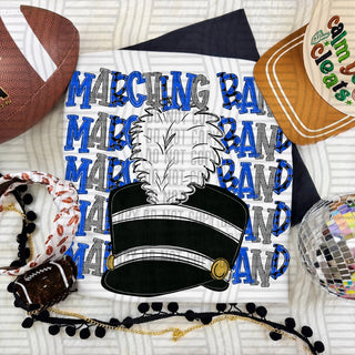 Marching Band Stacked Royal