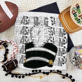 Marching Band Stacked White