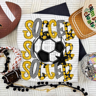Soccer Stacked Yellow