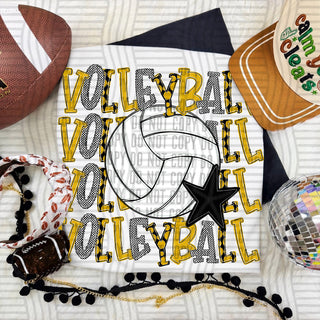 Volleyball Stack Mustard
