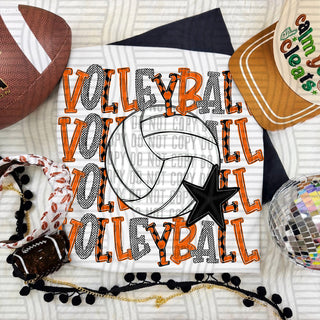 Volleyball Stack Orange