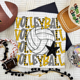 Volleyball Stack Yellow